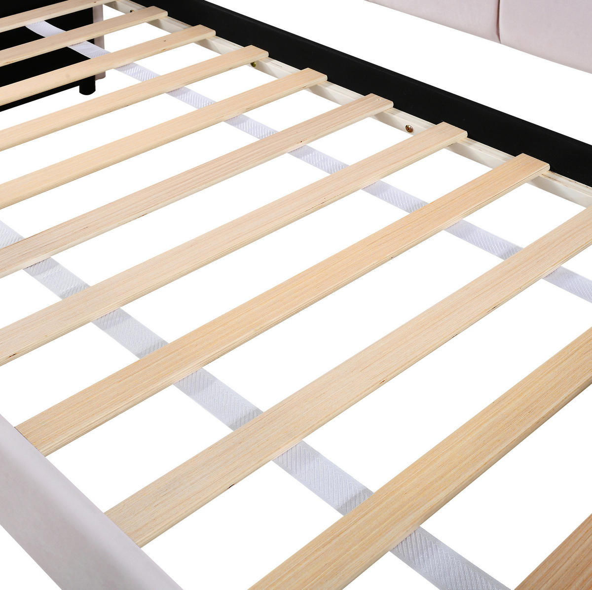 BETT 90/200 cm Rosa aus Samt mit Bett und LED-Beleuchtung - Rosa, Textil (90/200cm) - OKMYHOME