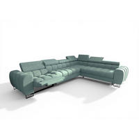 ECKSOFA Bastien Relax - Blau, Holzwerkstoff/Textil (330/260cm) - Fun Möbel