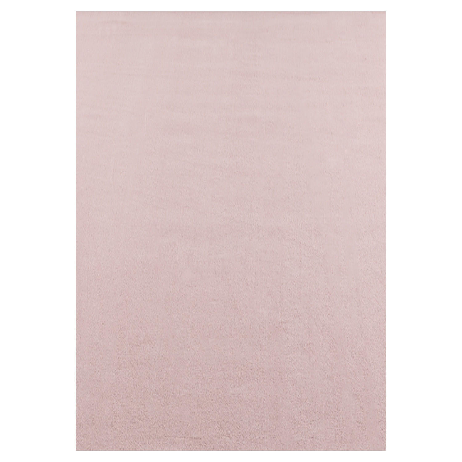 TEPPICH Kurzflor Uni-Farbe Microfaser Antirutsch Wohnzimmer waschbar Rosa Rechteckig 120x170 - Rosa, Textil (120/170cm) - KADIMA DESIGN