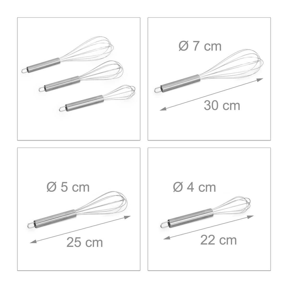 METLIČKY - strieborná, kov (7cm) - Relaxdays