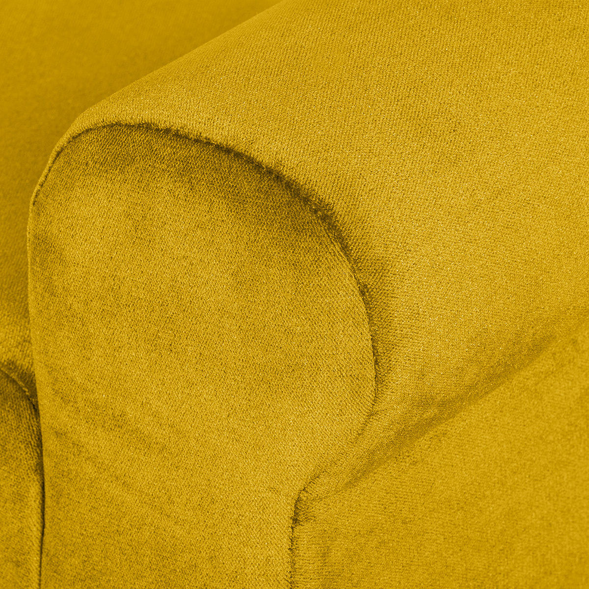 POLSTERBANK - Samt - Gelb, Textil (101/51/33cm) - home24