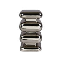 BEISTELLTISCH Stubby Chrom - Silberfarben, Metall (29/29/49cm) - Dutchbone