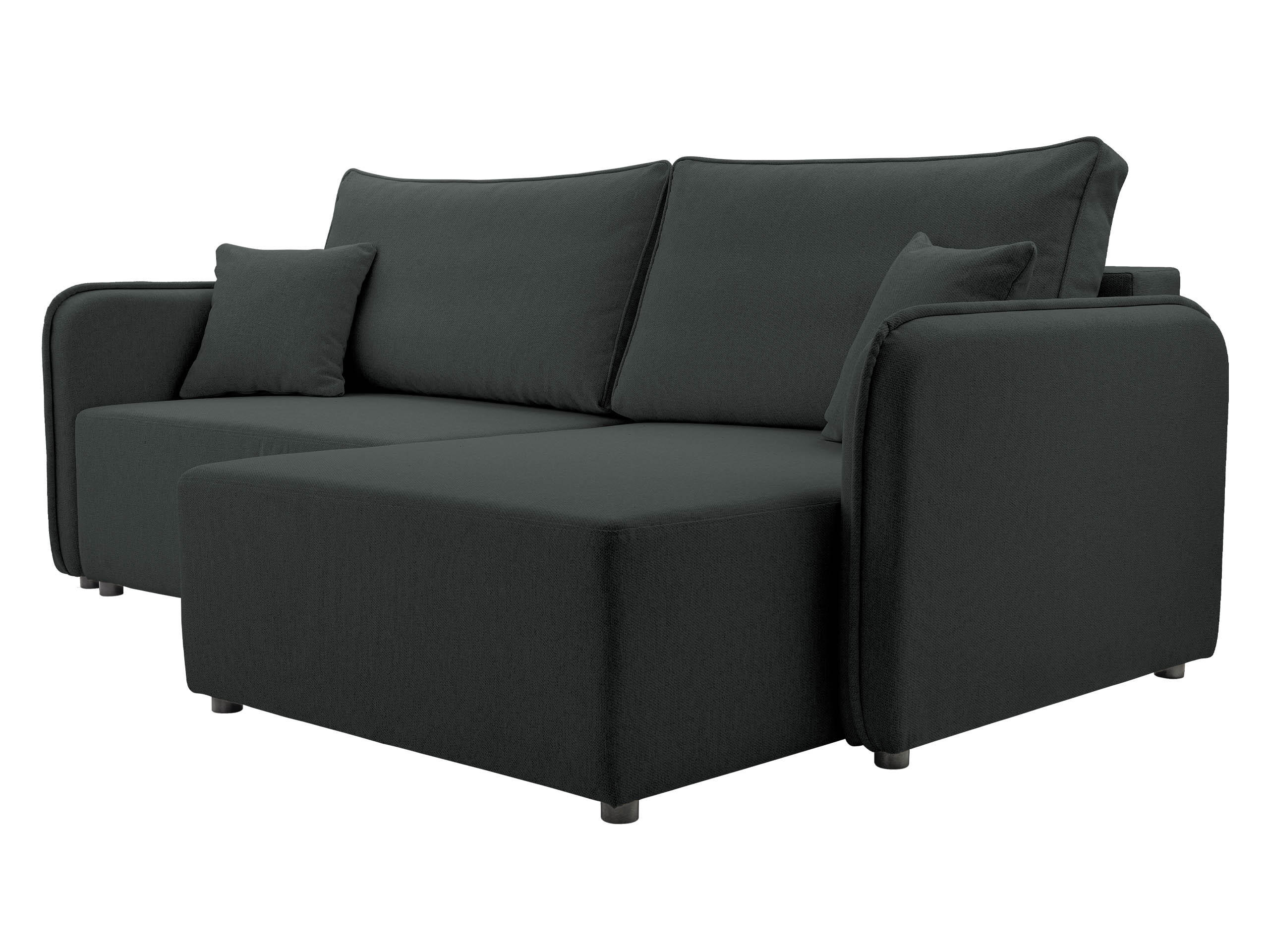 ECKSOFA Malody, Seite: Rechts - Anthrazit/Schwarz, Holz/Kunststoff (227/147cm) - MIRJAN24