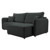 ECKSOFA Malody, Seite: Rechts - Anthrazit/Schwarz, Holz/Kunststoff (227/147cm) - MIRJAN24