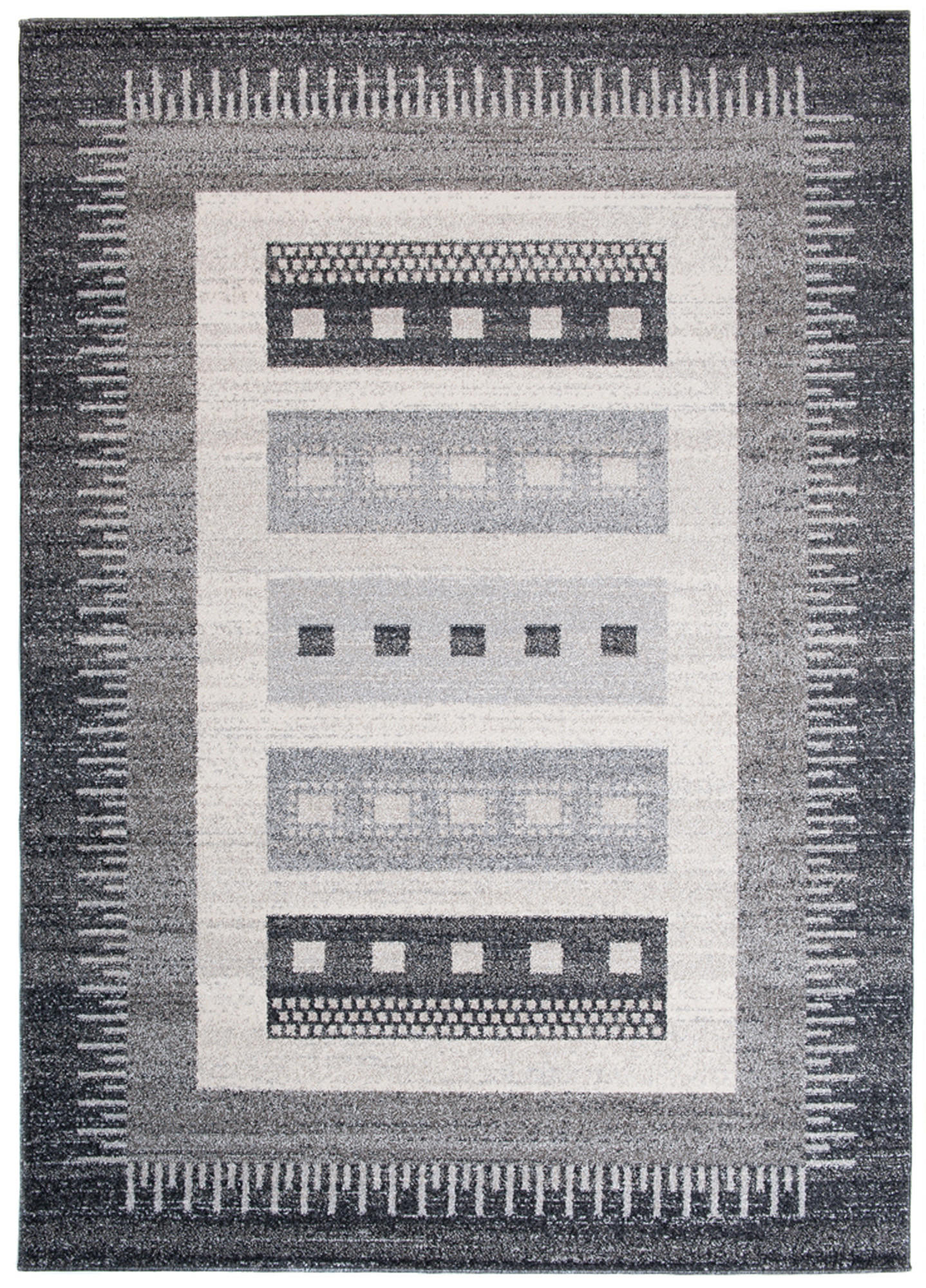 TEPPICH SARI Schwarz 80/150 cm - Schwarz, Textil (80/150cm) - Tapiso