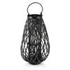 LATERNE Lucie Schwarz 44/44/72 cm Naturmaterial - Schwarz, Naturmaterialien (44/72/44cm) - Mondex
