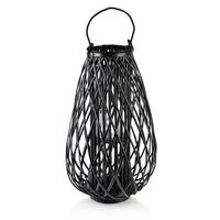 LATERNE Lucie Schwarz 44/44/72 cm Naturmaterial - Schwarz, Naturmaterialien (44/72/44cm) - Mondex