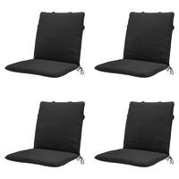 GARTENSTUHLKISSEN Canvas 97/49 cm 4er-Set - Schwarz, Textil (49/6/97cm) - Madison