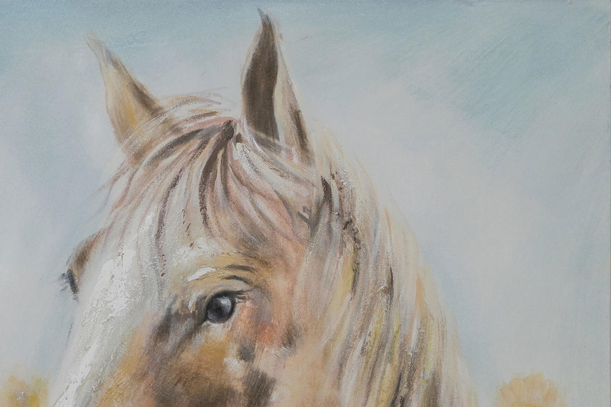 ACRYLBILD HANDGEMALT 80/80 cm - Gelb/Braun, Holz/Textil (80/80cm) - KUNSTLOFT