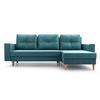 ECKSOFA Carl L - Blau - Blau, Holz (232/137cm) - Möblo