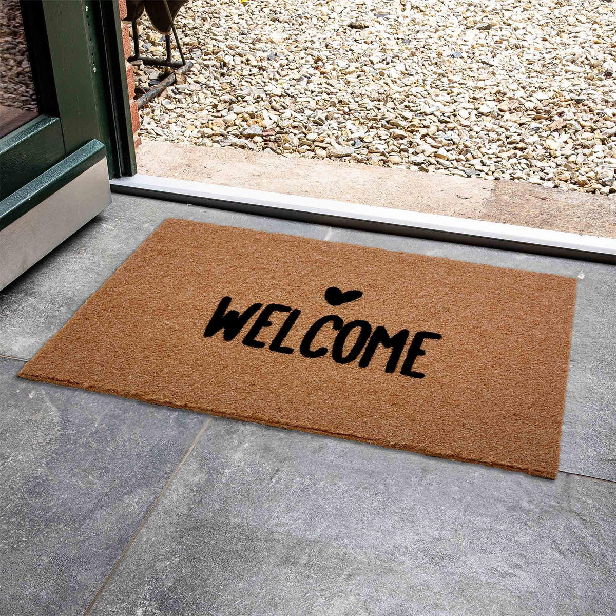 FUSSMATTE AUßEN POWER FLOCK - Sandfarben, Textil (45/75cm) - Astra