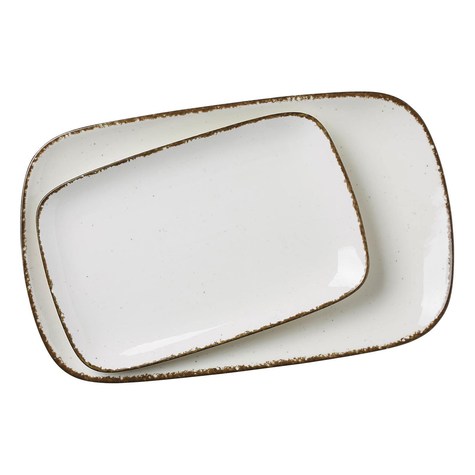 SERVIERPLATTEN-SET Casa Beige - Beige, Keramik (1/1/1cm) - Ritzenhoff Breker