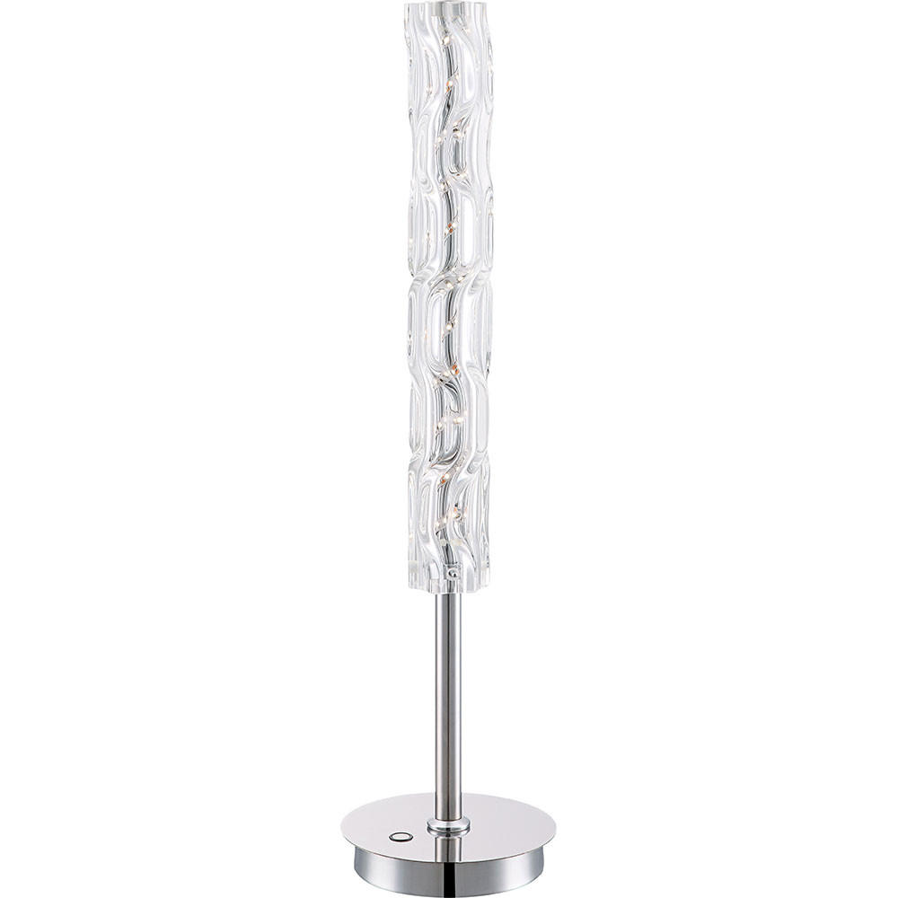 LED TISCHLEUCHTE HIGHLIFE Chrom Silber - Silberfarben, Glas (15/15/60cm) - Globo Lighting