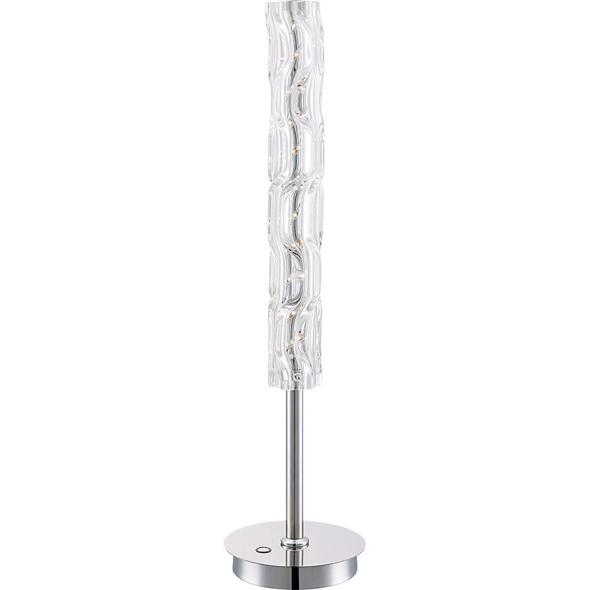 LED TISCHLEUCHTE HIGHLIFE Chrom Silber - Silberfarben, Glas (15/15/60cm) - Globo Lighting