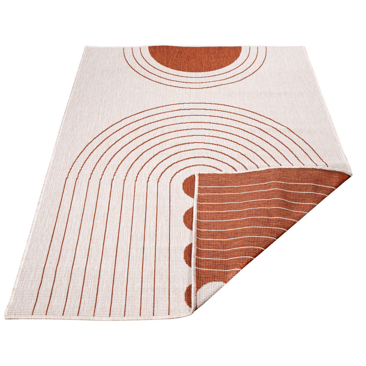 OUTDOOR-TEPPICH DuoRug 5739 Rot 200x290 cm - Rot, Textil (200/290cm) - carpet city