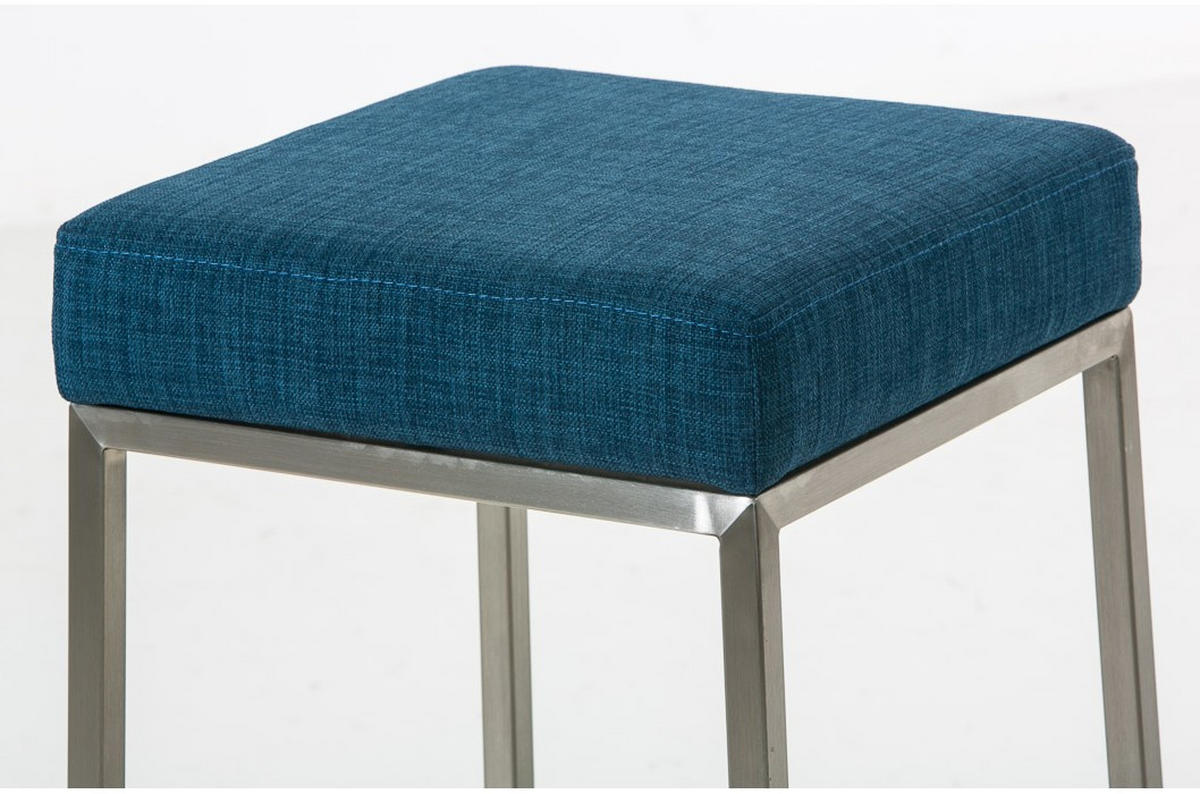 BARHOCKER Montreal 37x37x85 cm Blau - Blau, Textil (37/85/37cm) - furnicato