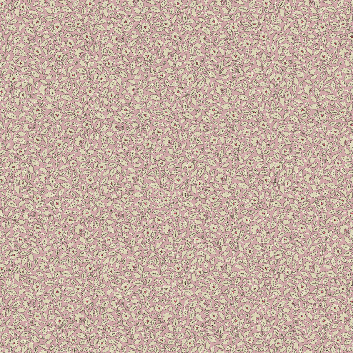 VLIESTAPETE Ditsy Blumig 1000x52cm - Pink/Altrosa, Papier/Kunststoff (52/1000cm) - Joules