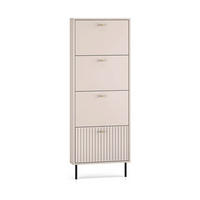 SCHUHSCHRANK – 60 cm – Sophie – Kaschmir / Eichefarben – Höhe 162 cm - Kaschmir/Eichefarben, Holzwerkstoff (60/162/15cm) - hi-markt
