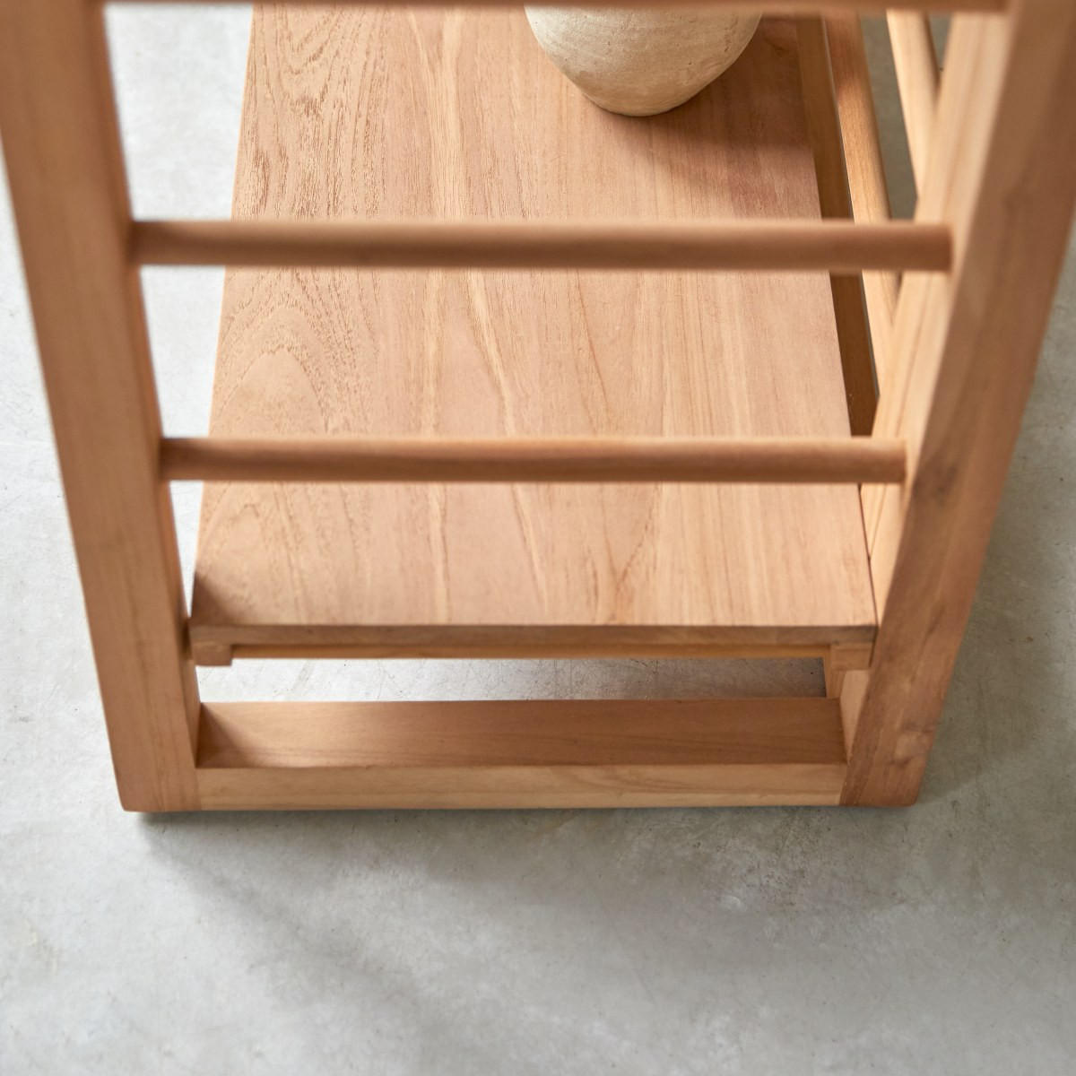 HOCHSCHRANK Sera Natur aus Teak - Naturfarben, Holz (80/180/40cm) - Tikamoon