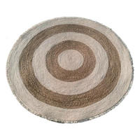 TEPPICH natürlich Beige Boho (150 x 150 x 1 cm) - Naturfarben, Textil (150/150cm) - DKD Home Decor