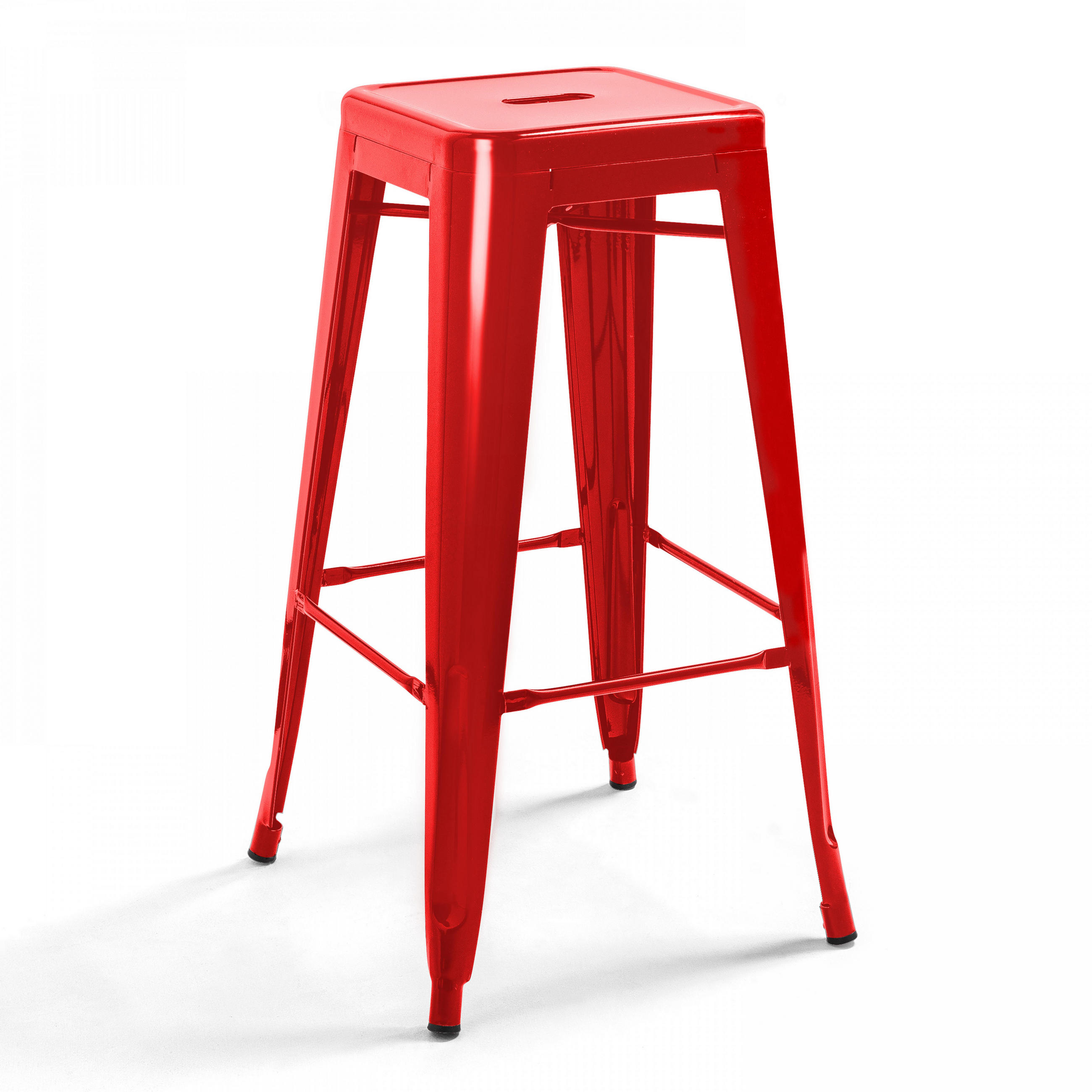 HOCHSTUHL, Rot - Rot, Metall (43/76/43cm) - Oviala