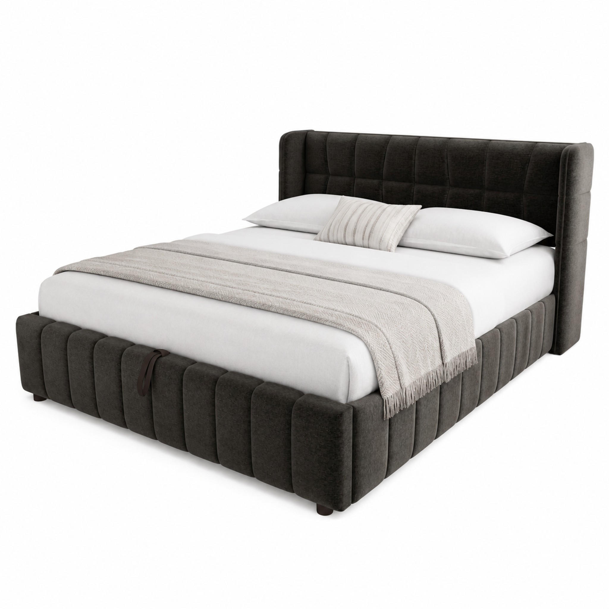 Beauniv Bett Grau 180x200 cm