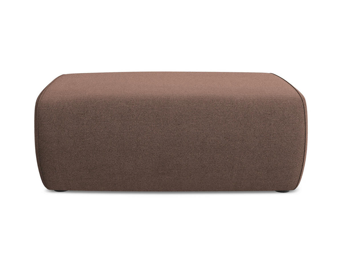 POUF Strukturstoff Stoff Pink - Pink/Hellrosa, Kunststoff/Textil (102/40/62cm) - Makamii