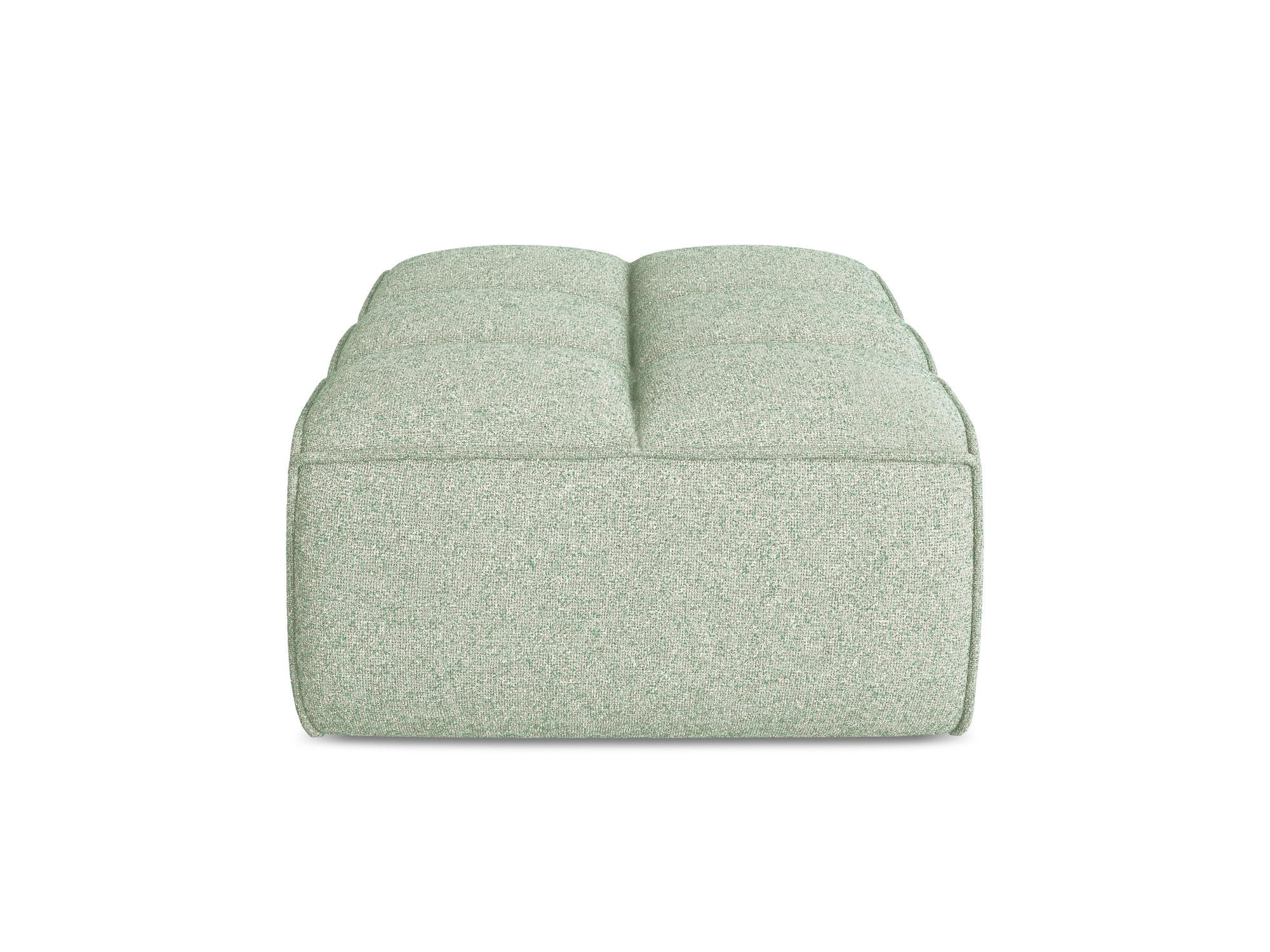 POUF Strukturstoff Stoff Grün - Schwarz/Hellgrün, Kunststoff/Textil (80/43/93cm) - Makamii