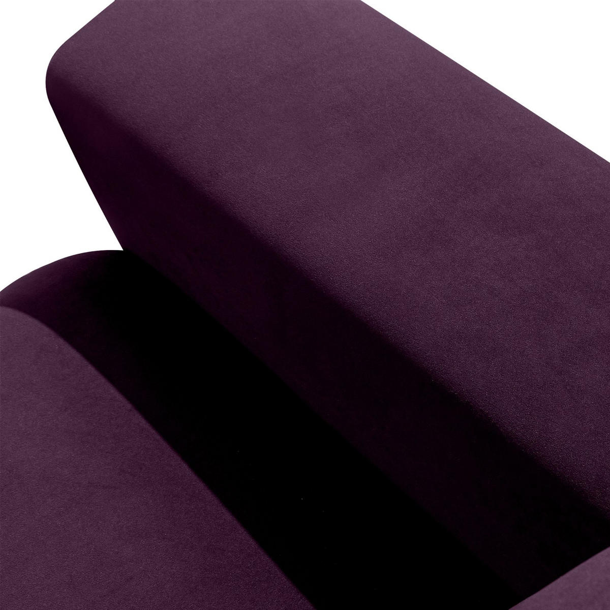 5-SITZER ECKSOFA ZUCCO Velour links, Purpur - Violett, Textil (430/84/105cm) - KONSIMO®