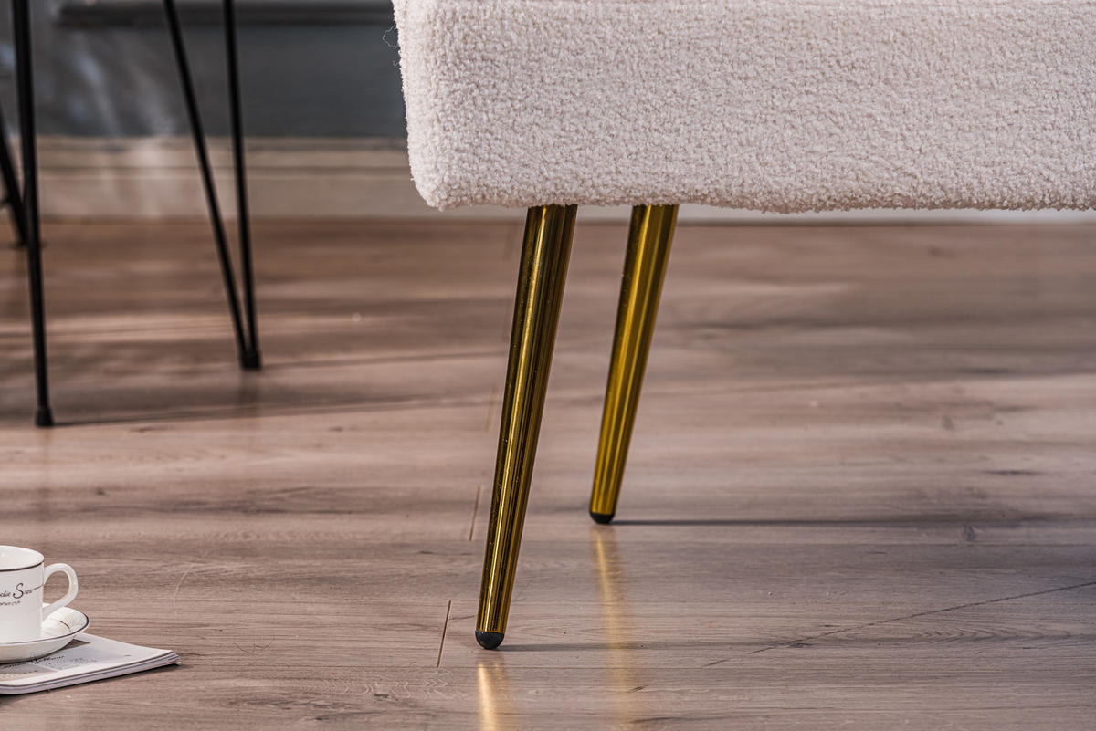 SESSEL Wolle Weiß - Weiß, Textil (63/89/60cm) - Nordlys