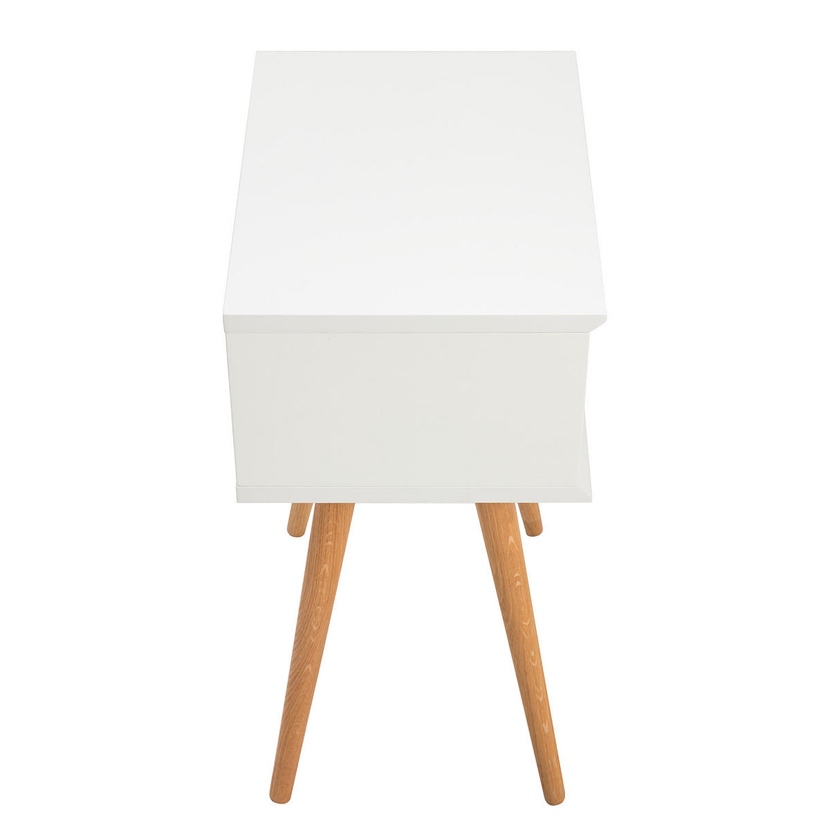 NACHTTISCH mit 2 Schubladen - Teilmassivholz - Eichefarben/Braun, Eichenholz/Holz (40/61/30cm) - home24