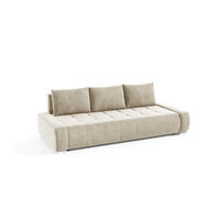 SCHLAFSOFA Vogar In Monolith - Ecru, Holzwerkstoff/Textil (240/85/110cm) - Fun Möbel