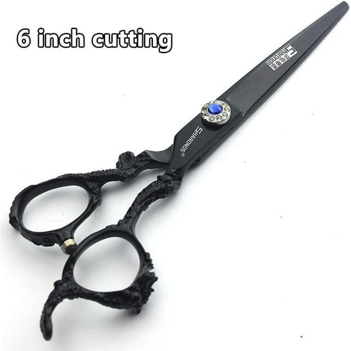FRISEURSCHEREN Set 7+6 Zoll Edelstahl - Schwarz, Metall (6/1/17.7cm)
