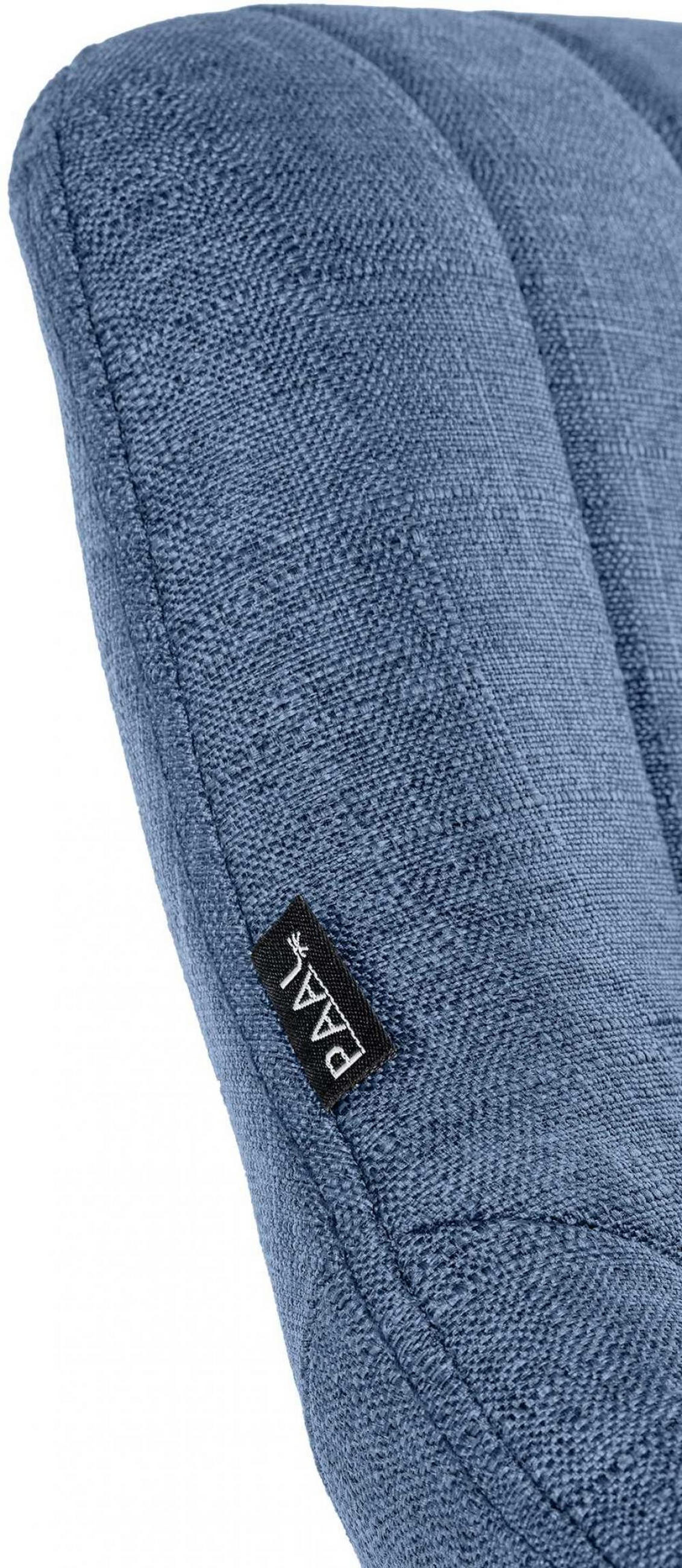 BARHOCKER Stoff Blau - Blau/Weiß, Textil/Metall (46.5/85/48cm) - CLP