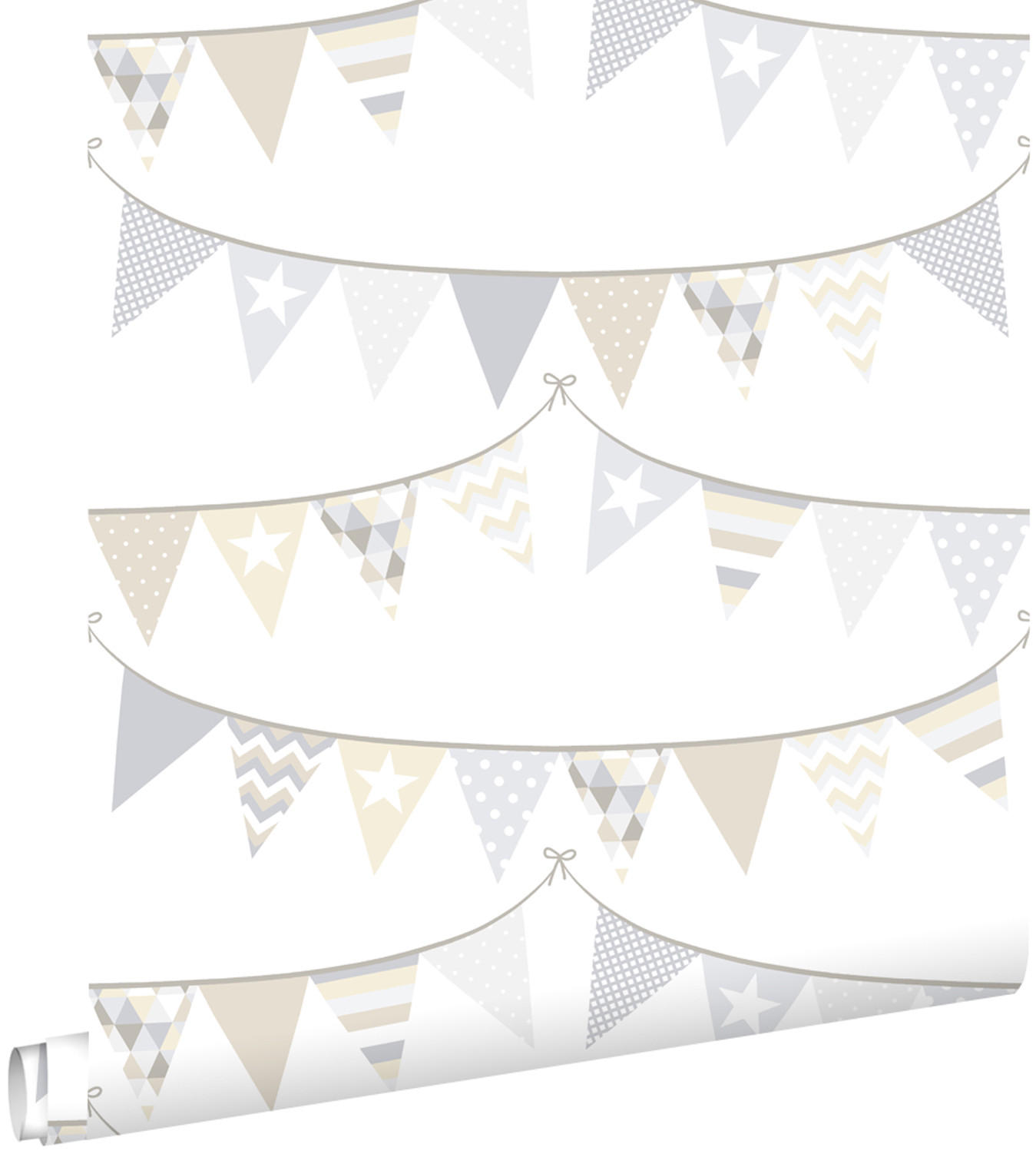 ESTAhome Tapete Grau 53x0.1 cm