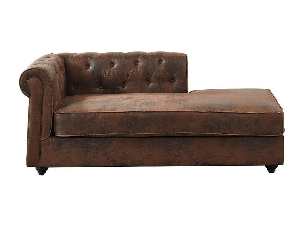 RECAMIERE ohne Schlaffunktion - 1 Person - stoff - braun Shirel - Braun, Textil (170/73/85cm) - Vente-Unique