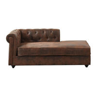 RECAMIERE ohne Schlaffunktion - 1 Person - stoff - braun Shirel - Braun, Textil (170/73/85cm) - Vente-Unique