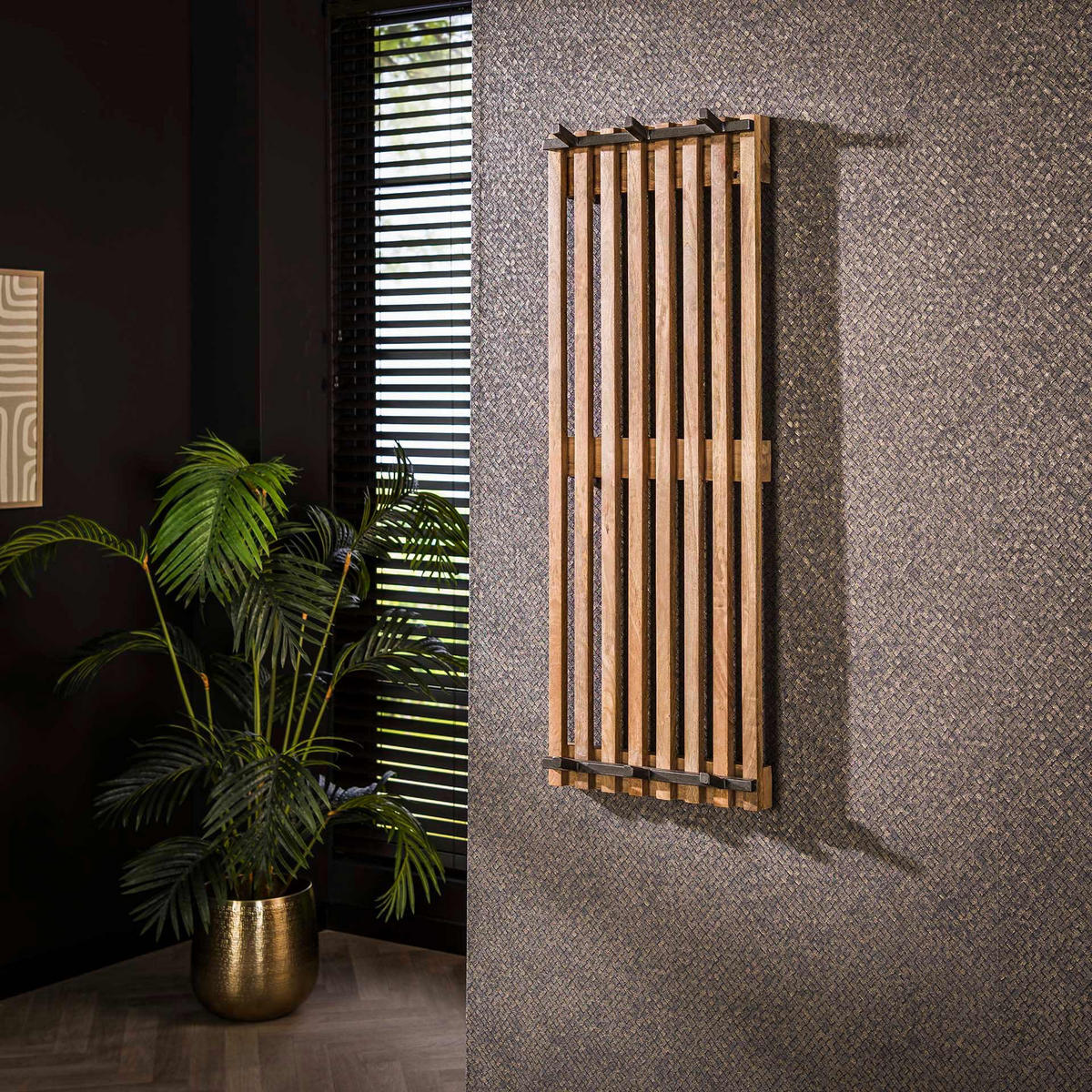 WANDGARDEROBE Tweak Beige 10/38/100 cm - Beige, Holz (38/100/10cm) - Hoyz Collection