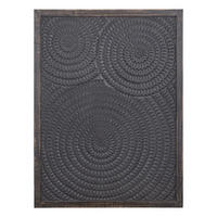 WANDPANEEL Levya Schwarz 78/3/105cm - Schwarz, Holz (3/105/78cm) - PTMD Collection