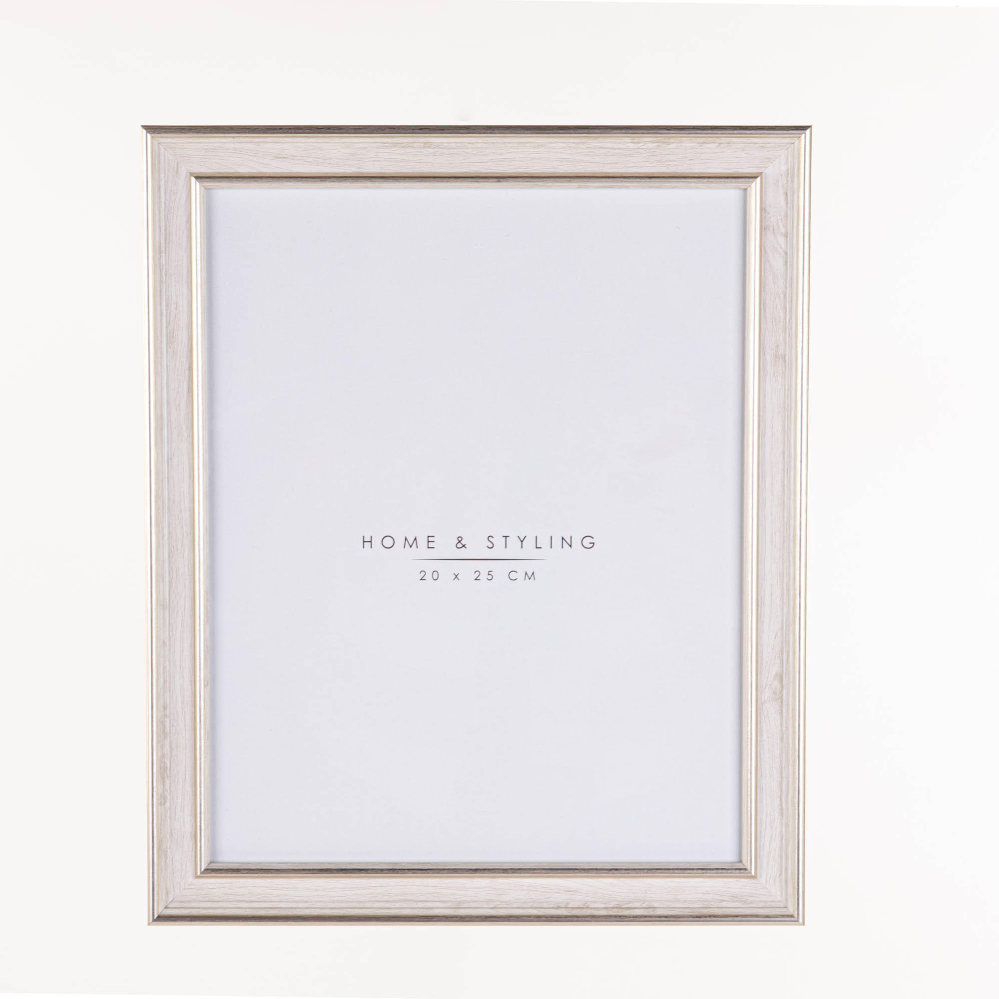 BILDERAHMEN Holzoptik Weiß 23,7/1,3/29 cm - Weiß, Kunststoff (23.7/29/1.3cm) - Home Styling Collection