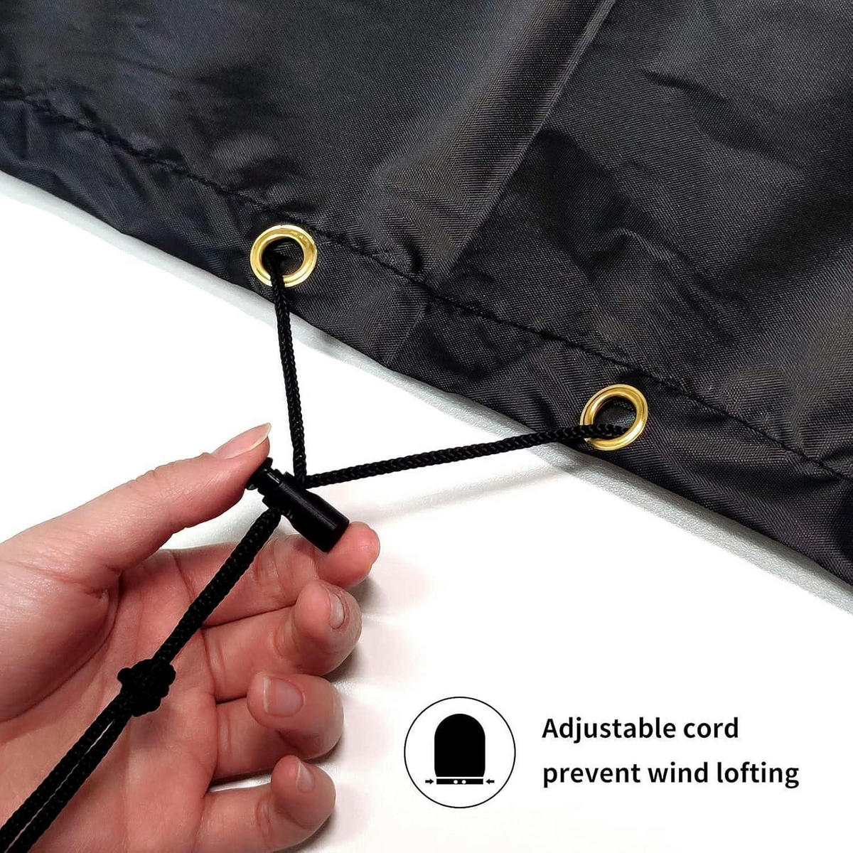 GARTENMÖBEL Abdeckhaube Rechteckig Schwarz 170 x 94 x 70 cm - Schwarz, Textil (170/71/95cm)
