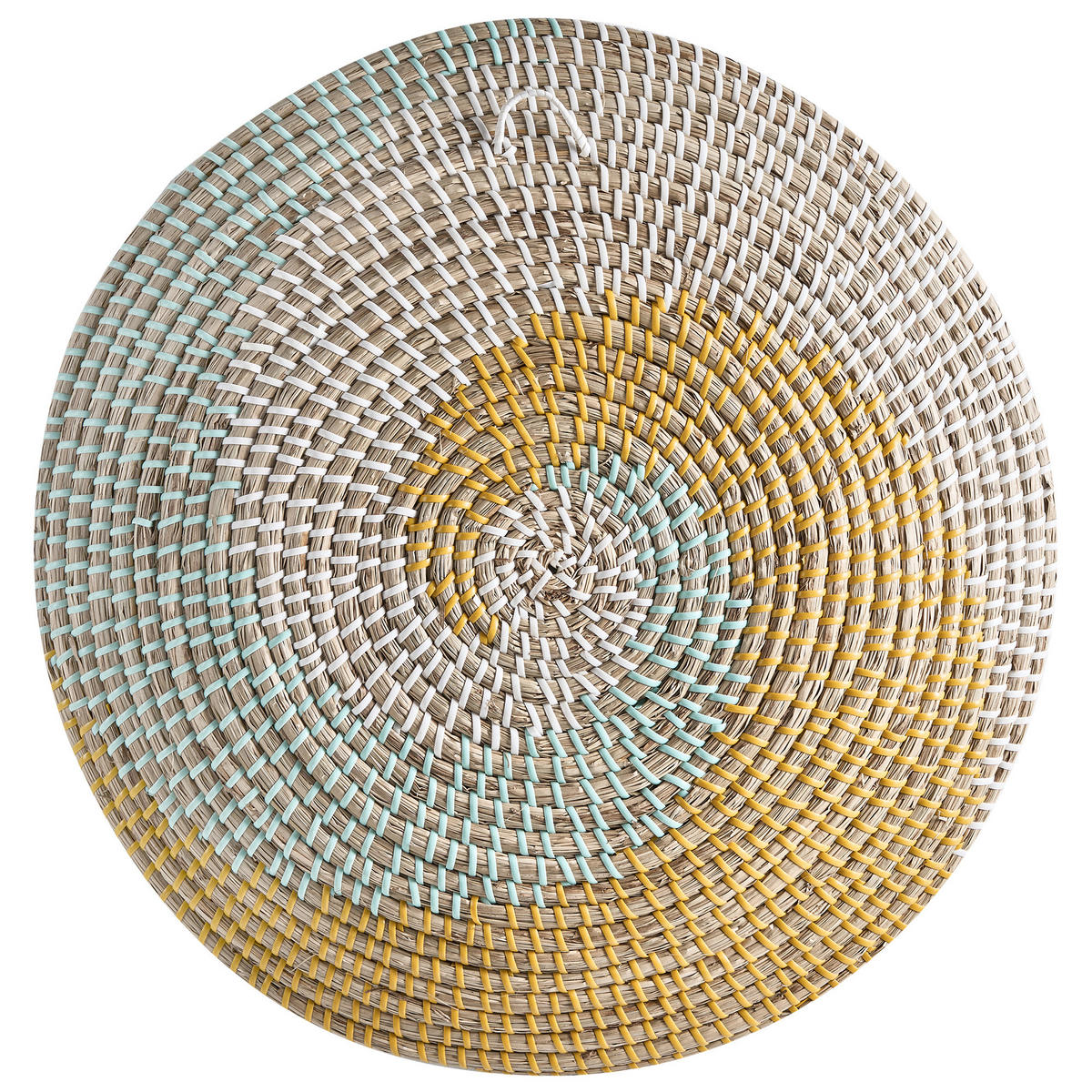 WANDDEKORATION Seegras bunt Bacninh - Multicolor, Naturmaterialien (46/46/7cm) - Beliani