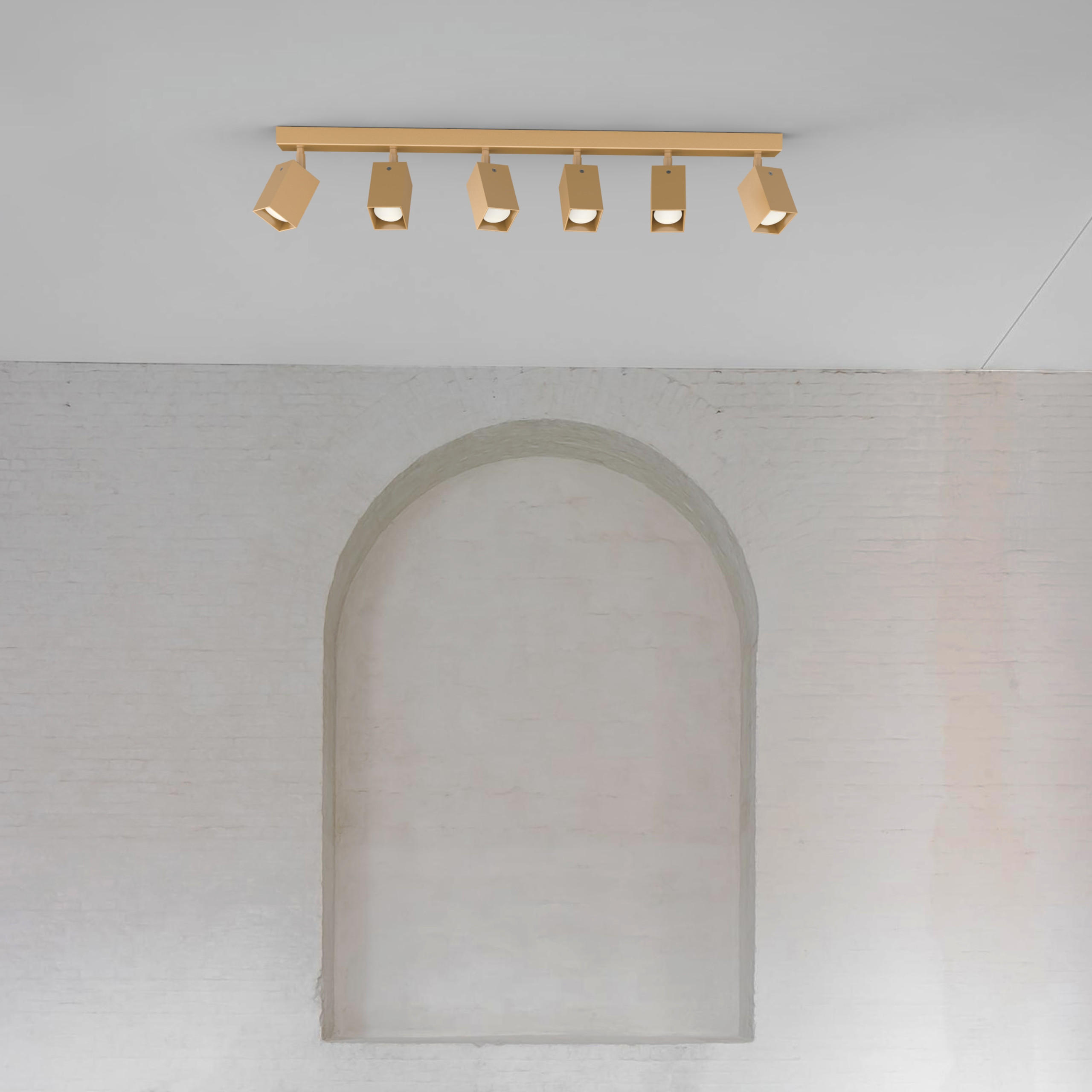 DECKENLEUCHTE - Goldfarben, Metall (6/90/18cm) - Lumicom