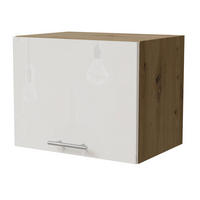 KLAPPHÄNGESCHRANK Essen W4B/45 Weiß Hochglanz / Eiche Artisan Matt 45 / 32,5 / 36cm - Weiß Hochglanz/Eiche Artisan, Holz/Holzwerkstoff (45/36/32.5cm) - Feldmann-Wohnen