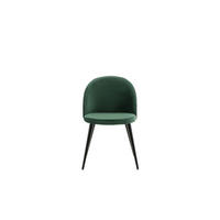 STUHL 2er-Set velours grün, schwarz - Grün, Holzwerkstoff (50/77/57cm) - ebuy24