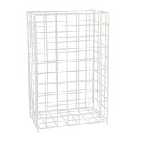 PAPIERKORB - Weiß, Metall (40/62/25cm) - Relaxdays