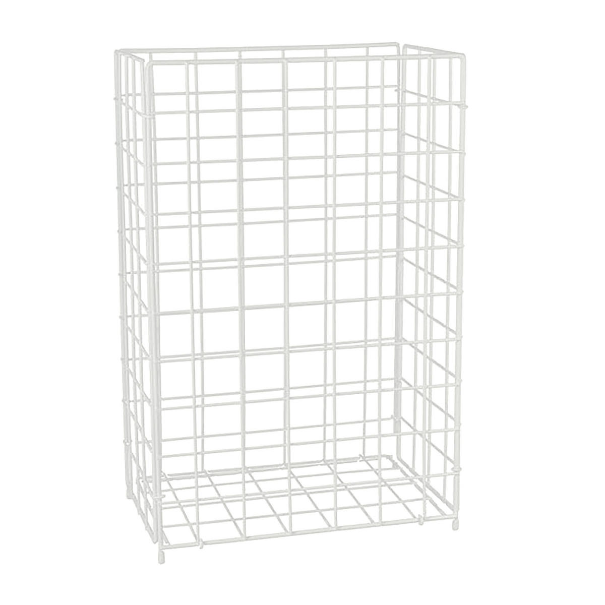 PAPIERKORB - Weiß, Metall (40/62/25cm) - Relaxdays