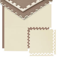 BODENSCHUTZMATTE 50x50x2 cm, Beige, 4er Set - Beige, Kunststoff (50/50cm) - eyepower
