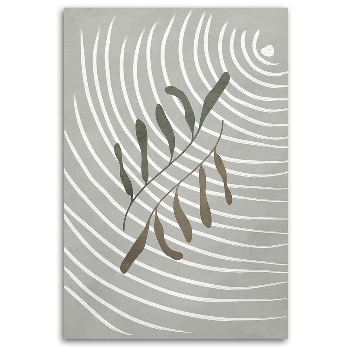 KUNSTDRUCK Grau 70/100 cm - Grau, Textil (70/100cm) - KUNSTLOFT