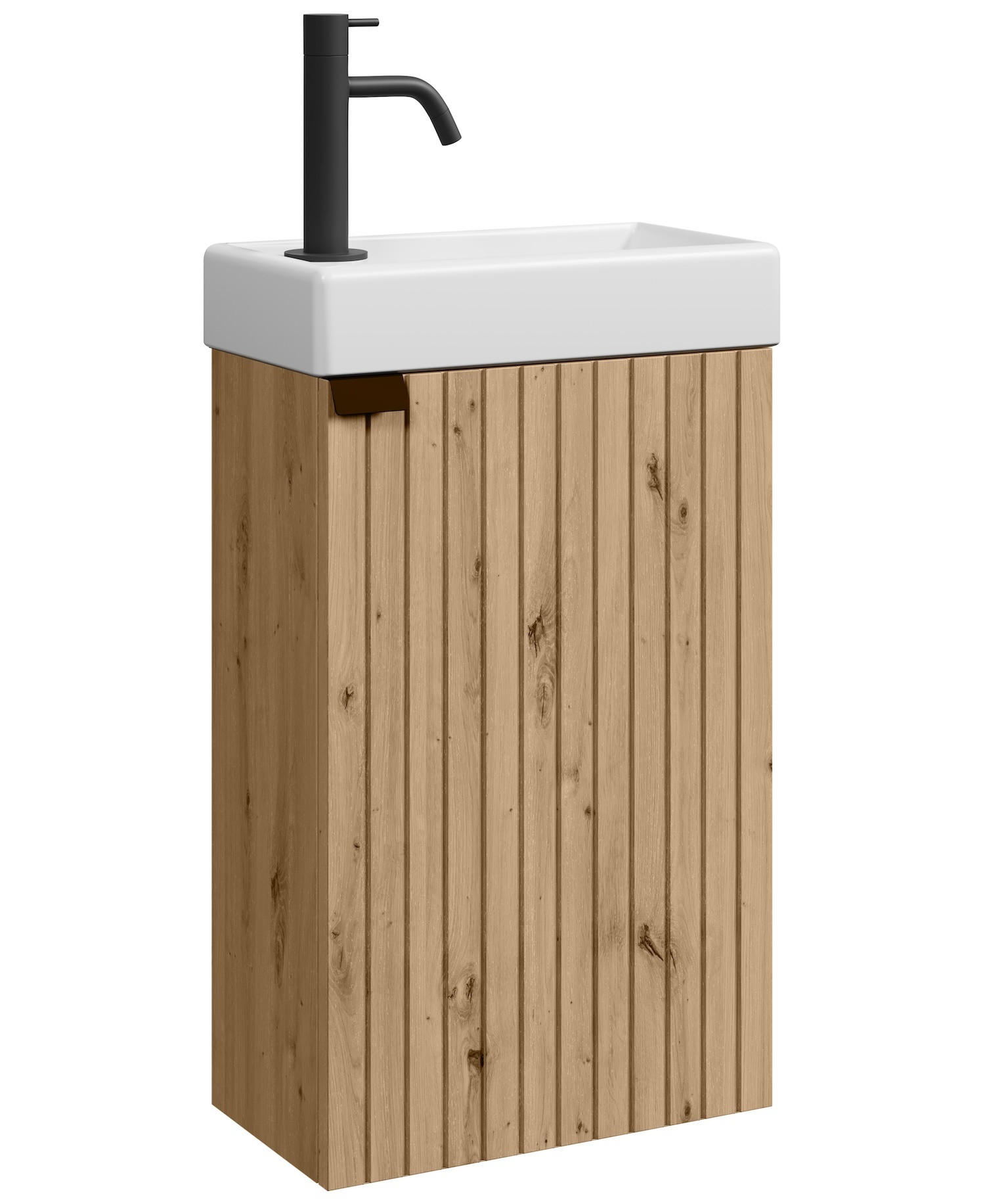 GÄSTE-WC-MÖBELSET Bosco 2 Teile Eiche - 40 x 22 x 68 cm - Eichefarben, Holz (40/68/22cm) - Badplaats